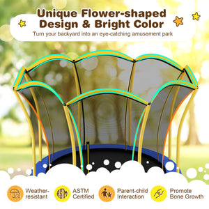 trampoline with reinforced circle base