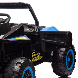 battery powered police car with flashing lights