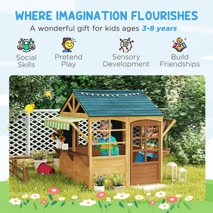 Weather resistant playhouse with waterproof roof