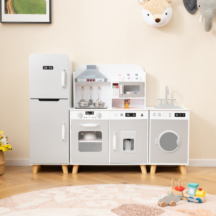 complete pretend kitchen set with lights and sounds