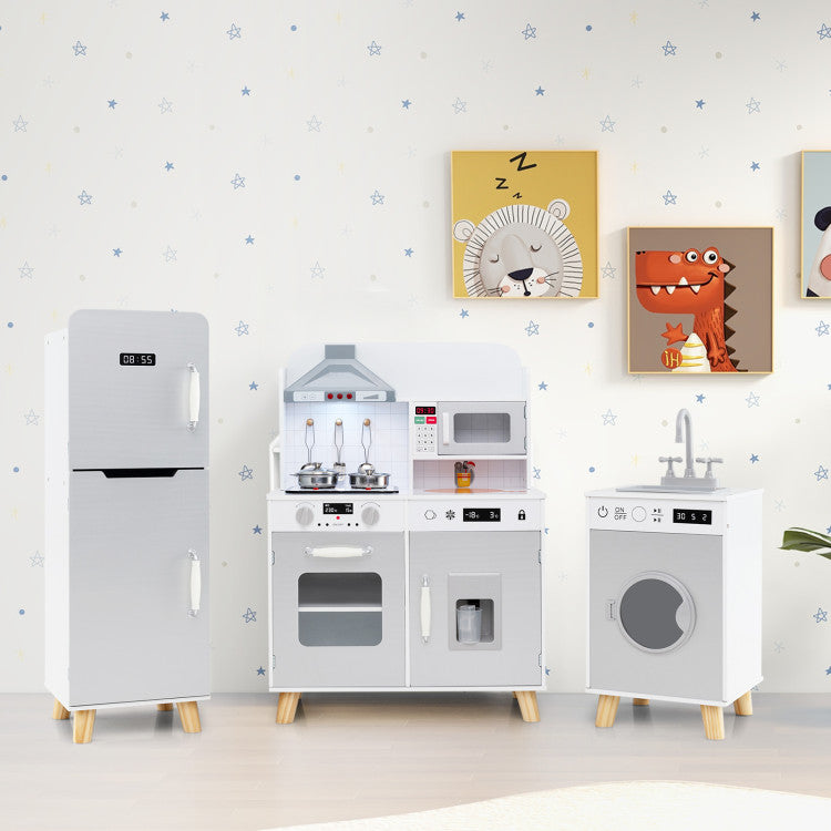 pretend kitchen toys with real knobs and handles