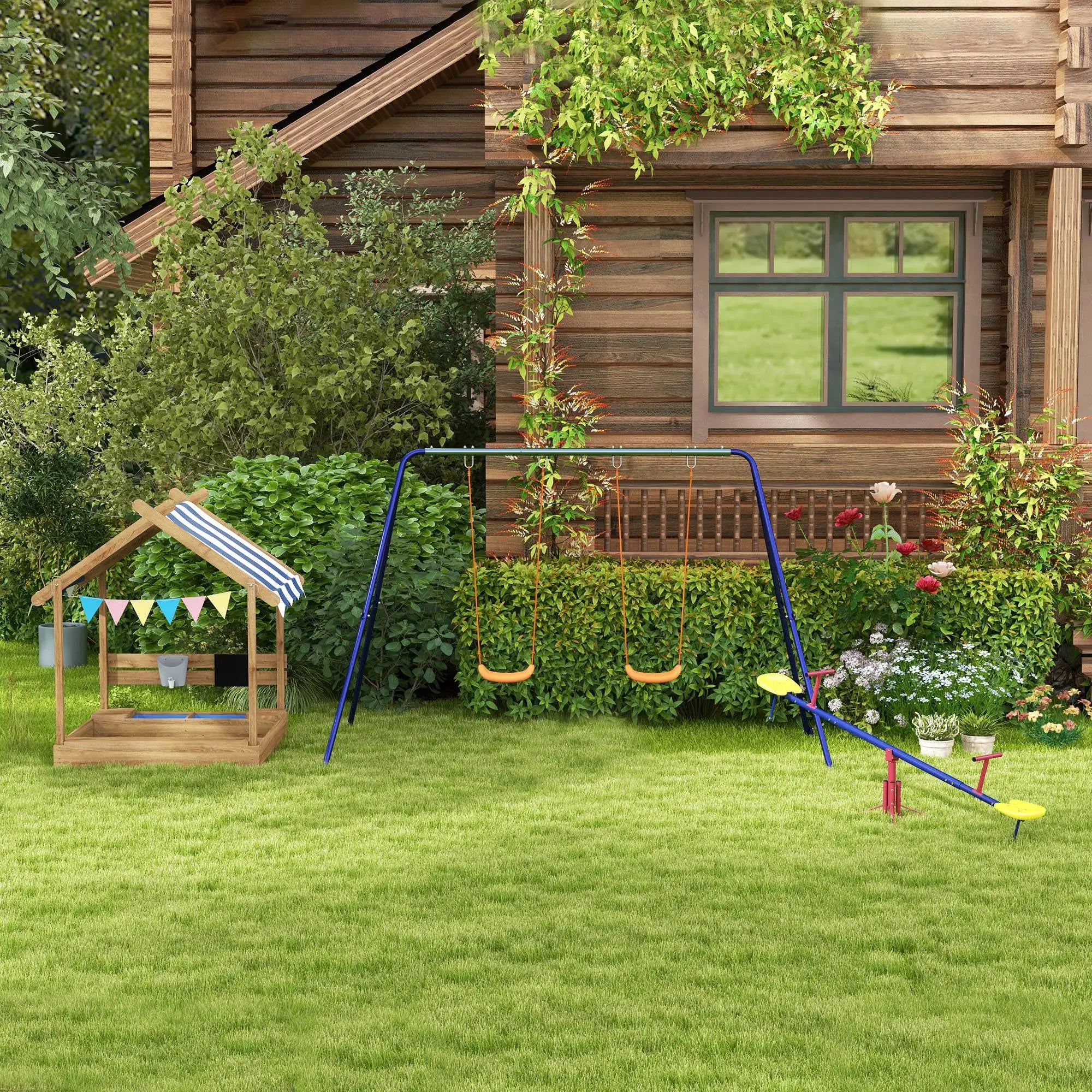 sandbox with adjustable canopy for sun protection