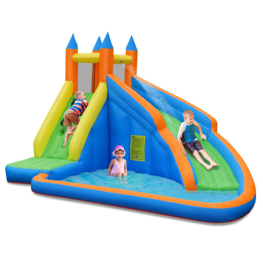 inflatable bounce house water slide