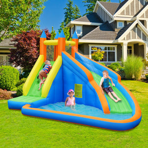 inflatable bounce house water slide