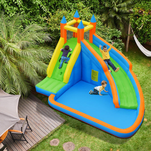 inflatable bounce house water slide