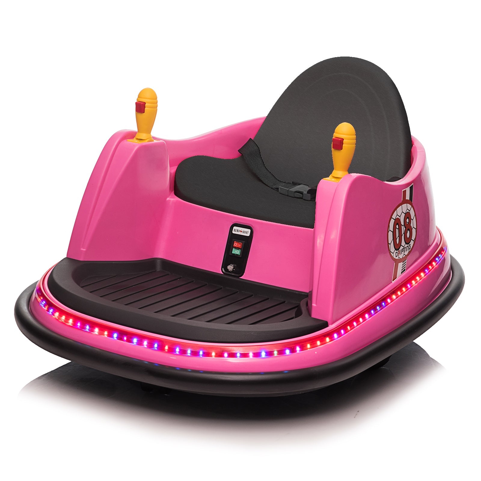 Rev Up the Fun with Our 6V 7A.h Bumper Car - Perfect for Kids and Adults Alike Pink