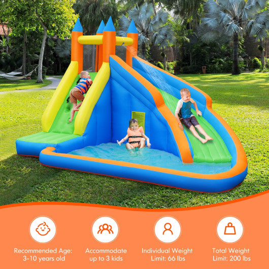 inflatable bounce house water slide