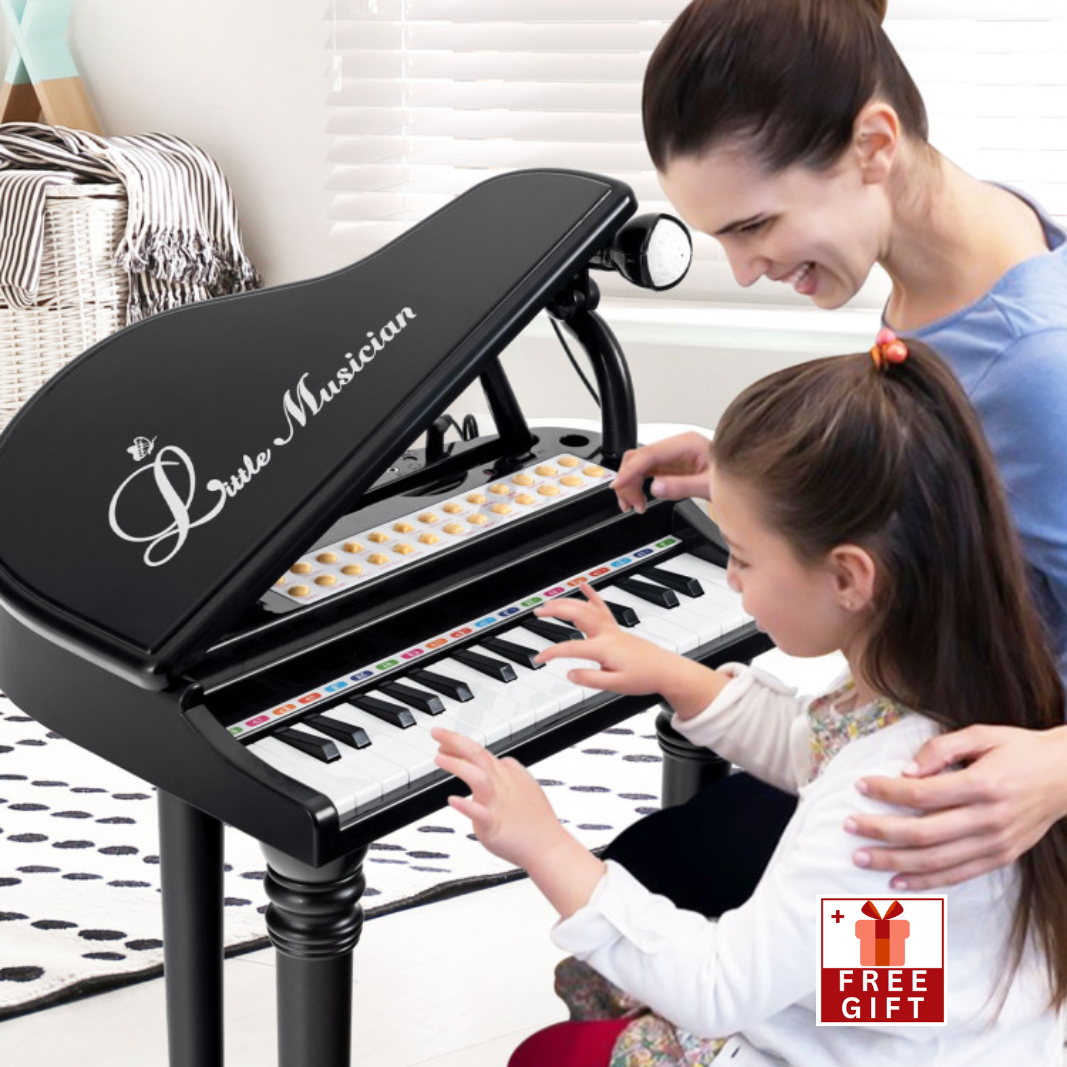 31 Keys Kids Piano Keyboard with Stool and Piano Lid