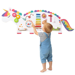11-in-1 educational wall busy board for toddlers and preschoolers