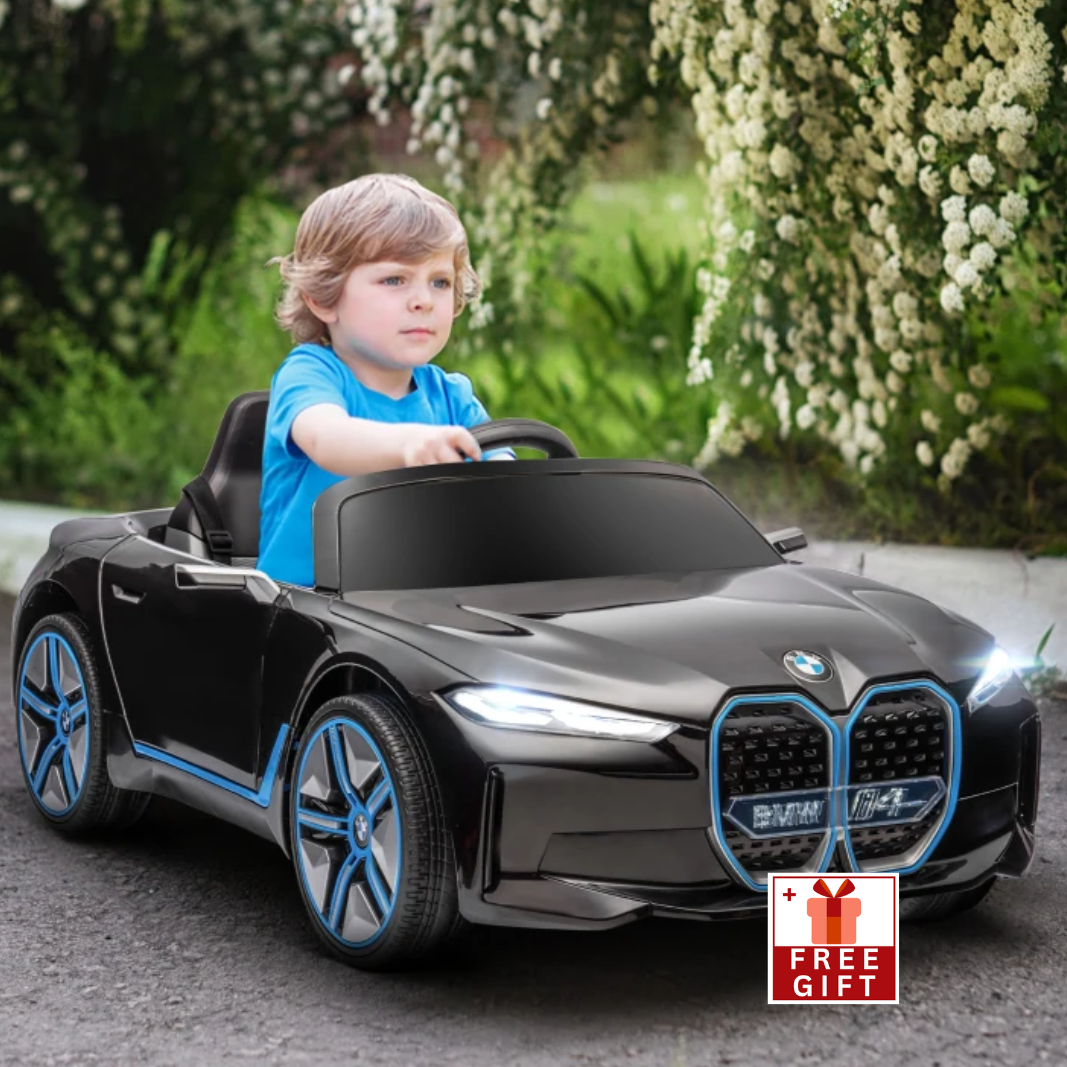 12V Electric Car for Kids Licensed BMW i4 Ride-On Toy