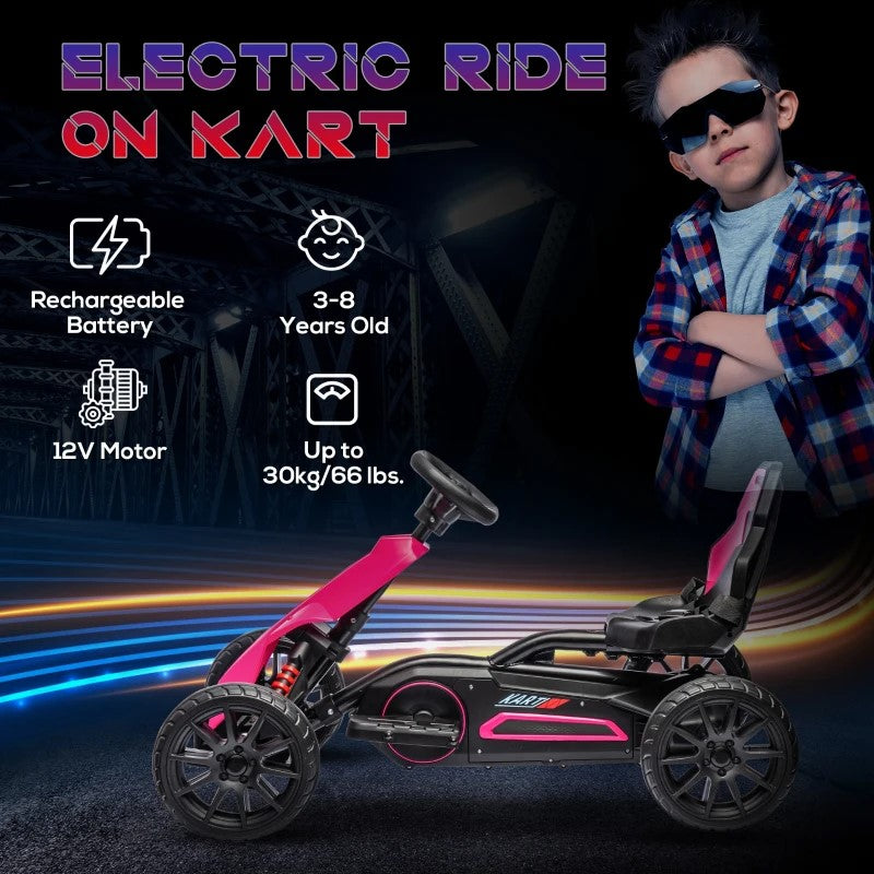 12V Electric Go Kart for Kids – Adjustable Speed, Safe and Fun Ride