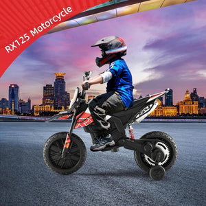 12V Electric Off-Road Dirt Bike for Kids, Battery-Powered Motorcycle Toy for Boys, 4Mph