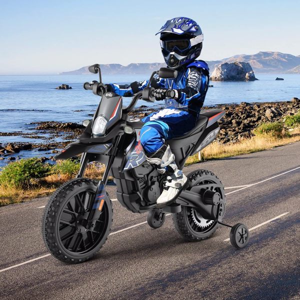 12V Electric Off-Road Dirt Bike for Kids, Battery-Powered Motorcycle Toy for Boys, 4Mph