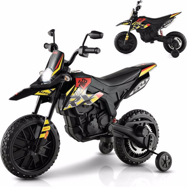 12V Electric Off-Road Dirt Bike for Kids, Battery-Powered Motorcycle Toy for Boys, 4Mph