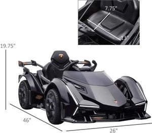 12V Electric Ride-on Car, Licensed Lamborghini V12 Vision Gran Turismo