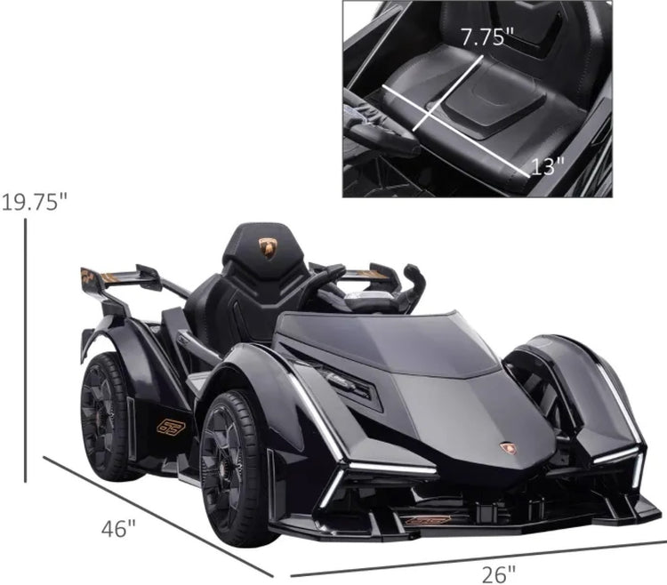 12V Electric Ride-on Car, Licensed Lamborghini V12 Vision Gran Turismo