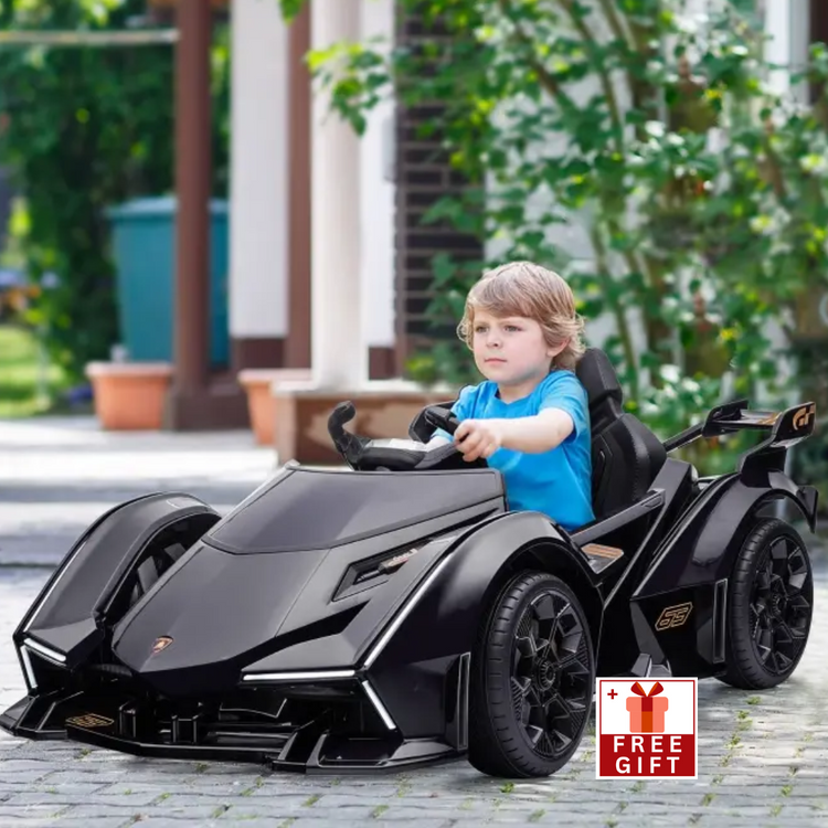 12V Electric Ride-on Car, Licensed Lamborghini V12 Vision Gran Turismo
