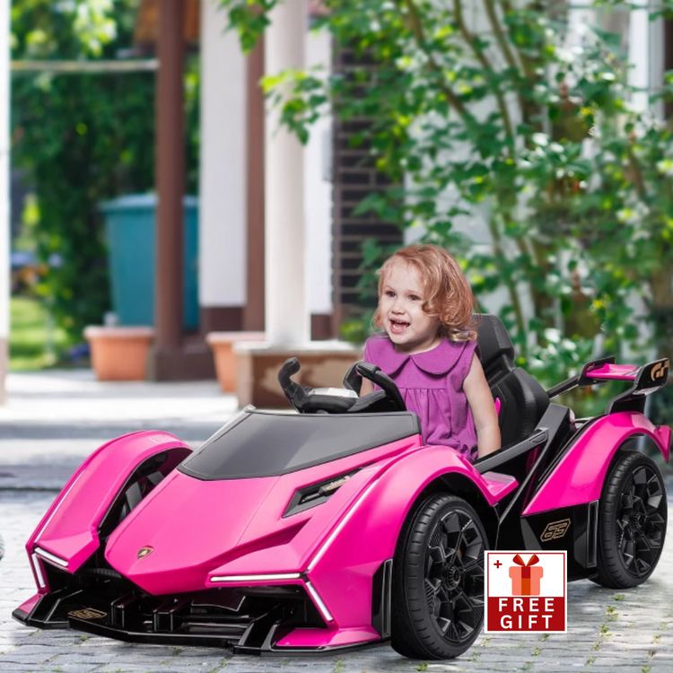 12V Electric Ride-on Car, Licensed Lamborghini V12 Vision Gran Turismo