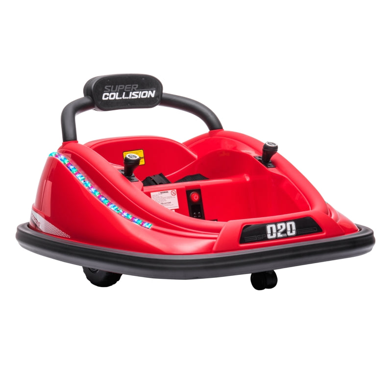 ride on bumper cars for kids 1-6 12 v, Red