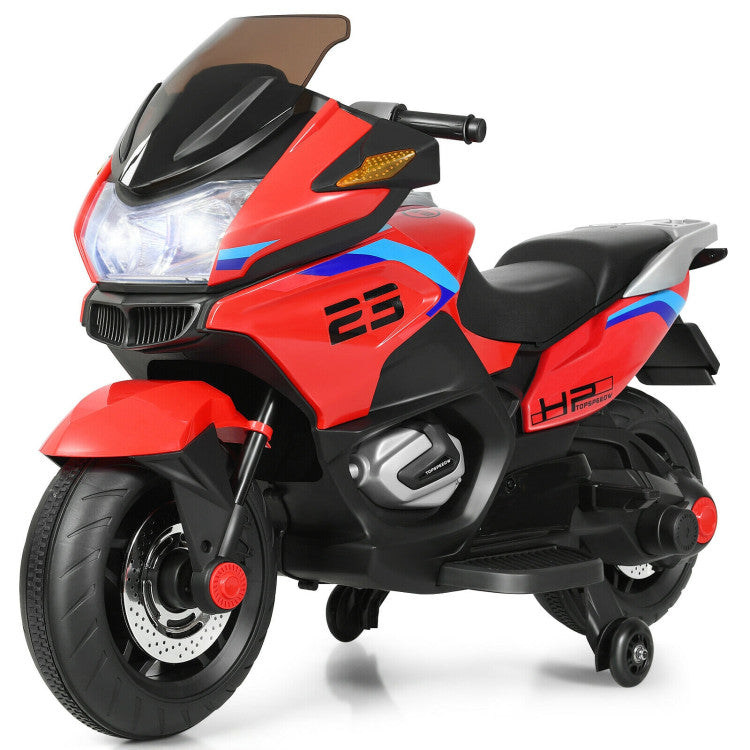 12V Kids Ride-On Motorcycle Electric Motorbike, Battery-Powered Toy Bike