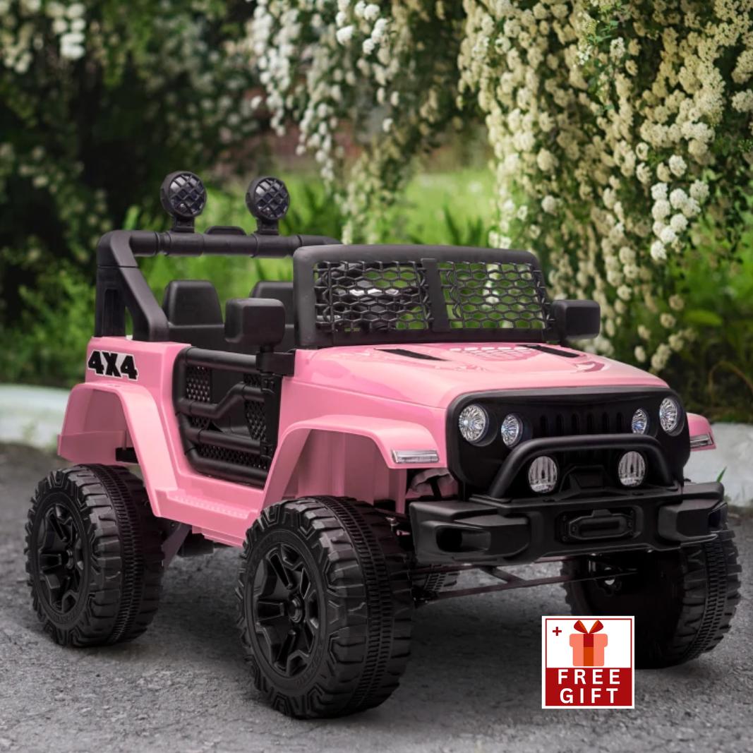 Pink power wheels jeep