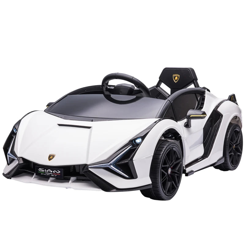 12V Lamborghini SIAN Kids Electric Ride-on Car with Remote Control, Horn, Music & Lights