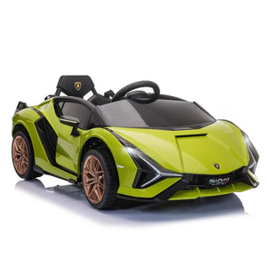 12V Lamborghini SIAN Kids Electric Ride-on Car with Remote Control, Horn, Music & Lights