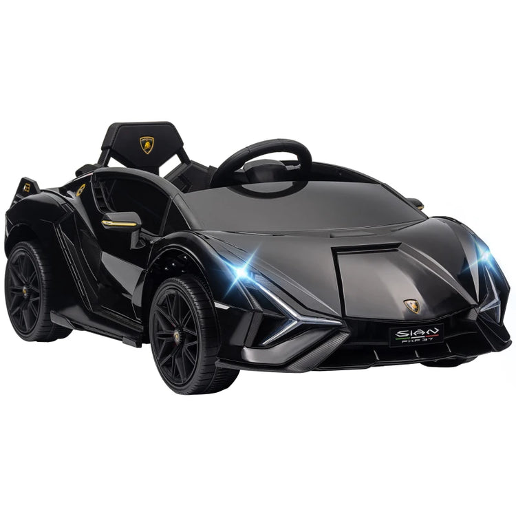 12V Lamborghini SIAN Kids Electric Ride-on Car with Remote Control, Horn, Music & Lights