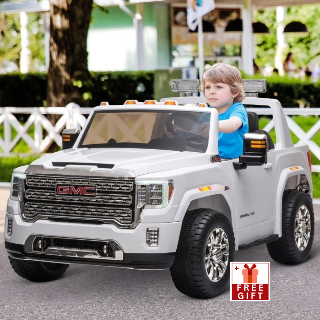 12V Licensed GMC Sierra HD Battery Kids Ride On Car 