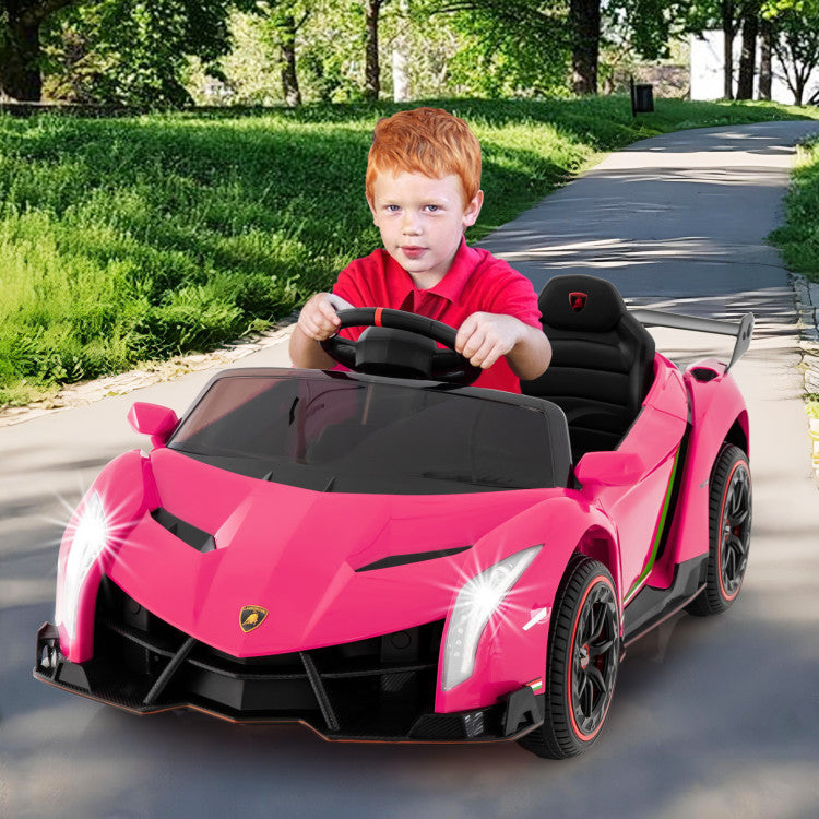 12V Licensed Lamborghini 4WD Kids Ride-On Sports Car with 2.4G Remote Control