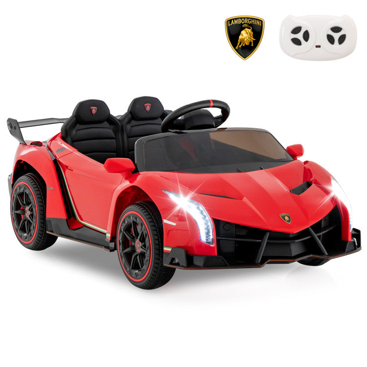 12V Licensed Lamborghini 4WD Kids Ride-On Sports Car with 2.4G Remote Control