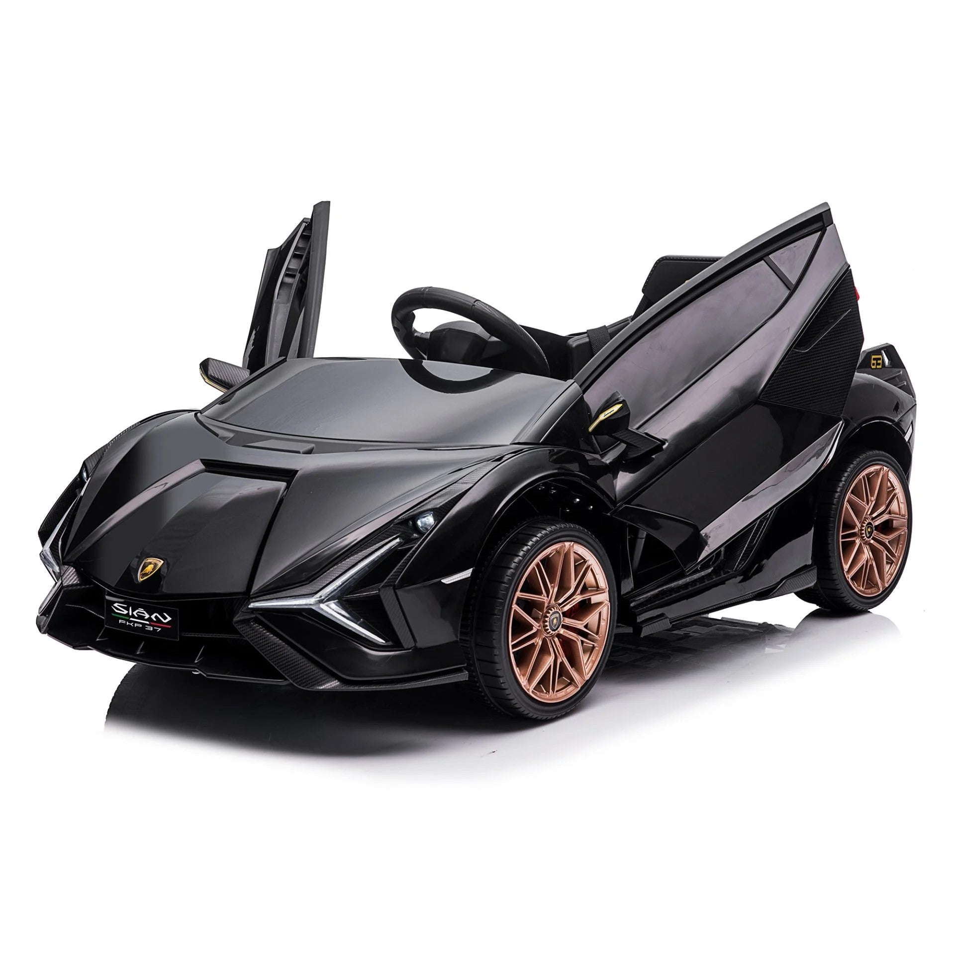 Tobbi 12V Licensed Lamborghini Sian Toy Car, Battery Operated Kids Ride On Car with Remote Control