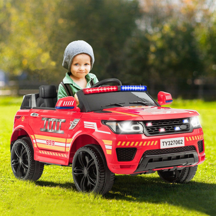 12V Police Car Ride-On for Kids with Remote Control - Electric Toy Vehicle