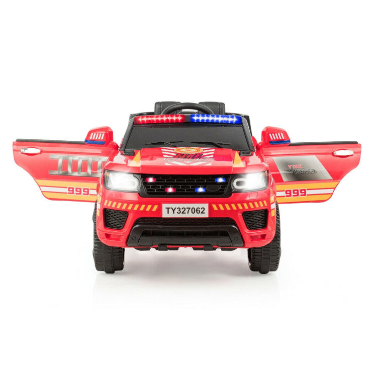 12V Police Car Ride-On for Kids with Remote Control - Electric Toy Vehicle