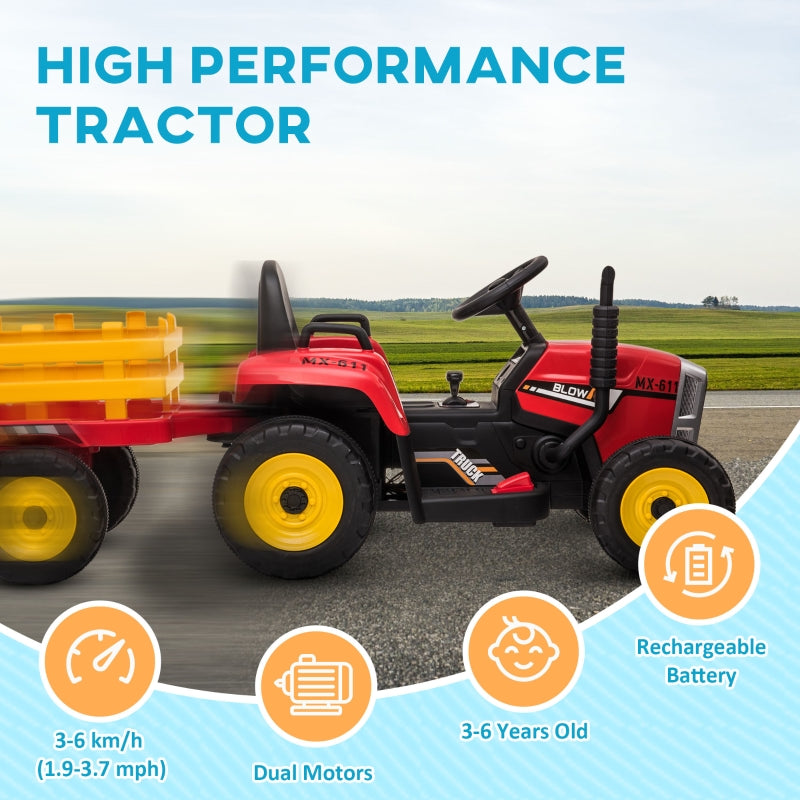 Ride on Tractors for kids ages 3-6 Red