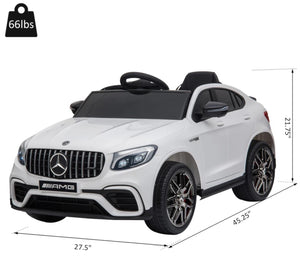 12V Toddler Ride On Car with Remote Control, Mercedes Benz AMG GLC63S Coupe