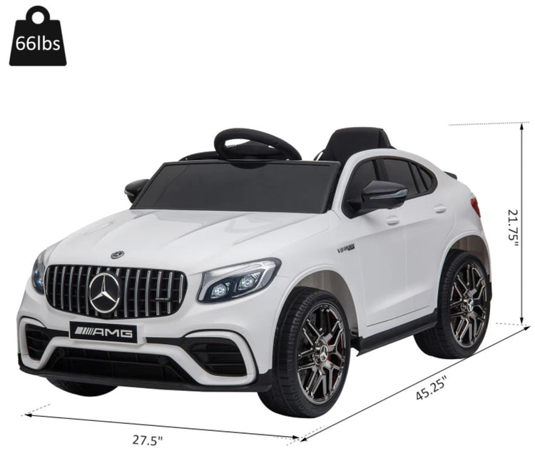 12V Toddler Ride On Car with Remote Control, Mercedes Benz AMG GLC63S Coupe