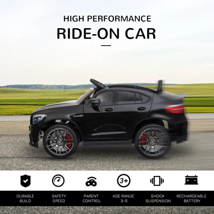 12V Toddler Ride On Car with Remote Control, Mercedes Benz AMG GLC63S Coupe