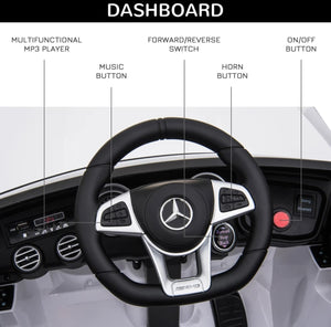 12V Toddler Ride On Car with Remote Control, Mercedes Benz AMG GLC63S Coupe