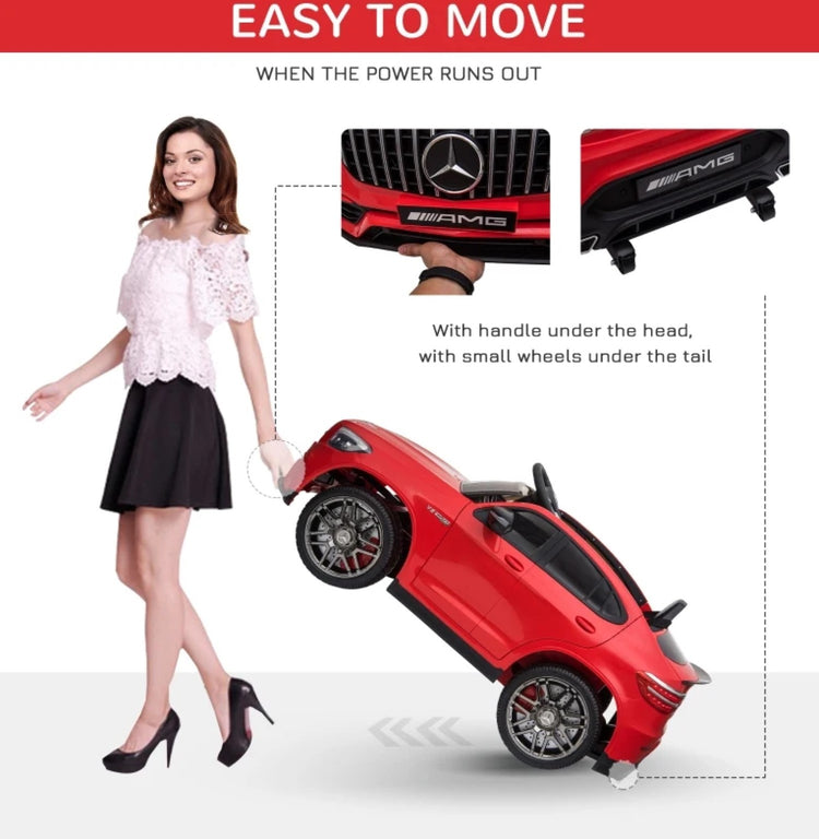 12V Toddler Ride On Car with Remote Control, Mercedes Benz AMG GLC63S Coupe