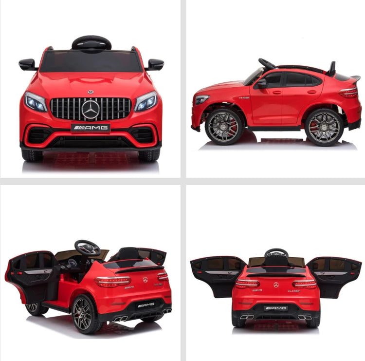 12V Toddler Ride On Car with Remote Control, Mercedes Benz AMG GLC63S Coupe