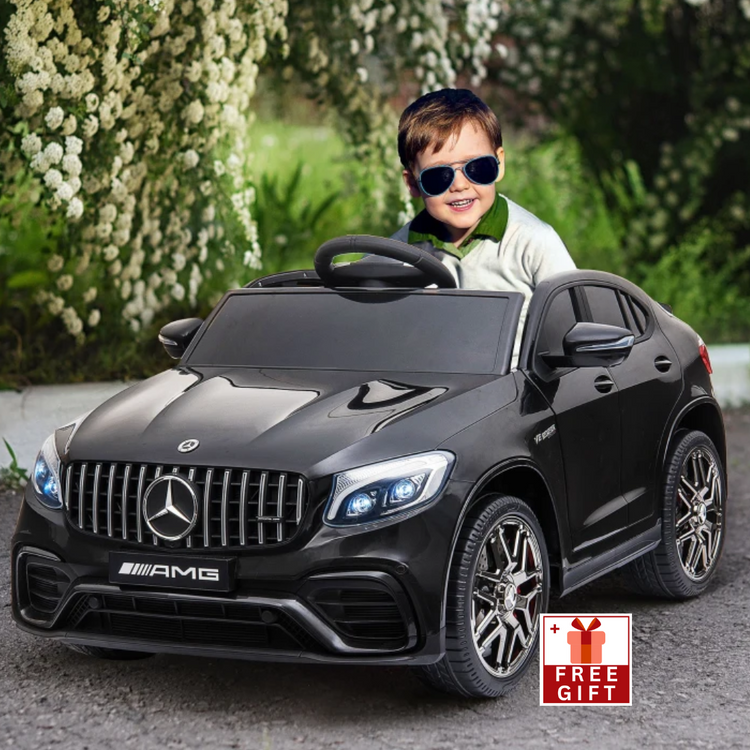 12V Toddler Ride On Car with Remote Control, Mercedes Benz AMG GLC63S Coupe