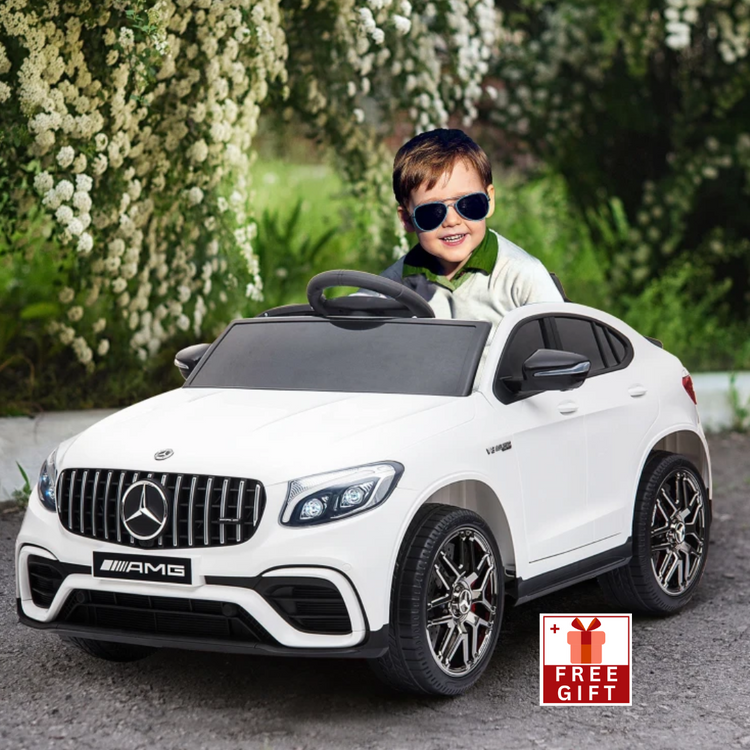 12V Toddler Ride On Car with Remote Control, Mercedes Benz AMG GLC63S Coupe
