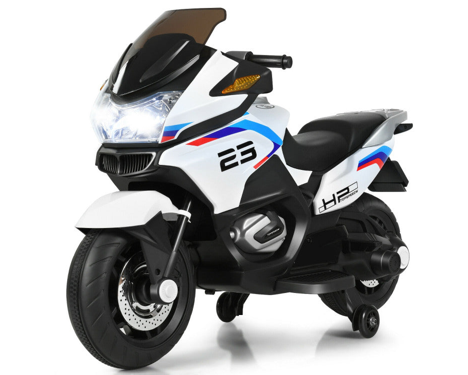 12V Kids Ride-On Motorcycle Electric Motorbike, Battery-Powered Toy Bike