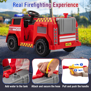 Red toy fire truck with附加功能插图
