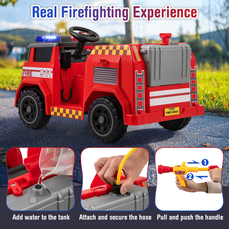 Red toy fire truck with附加功能插图