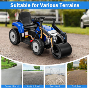 12V kids ride-on vehicle with LED lights and music