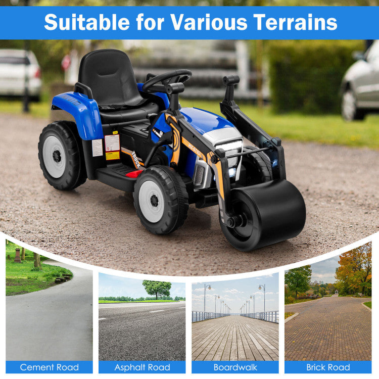 12V kids ride-on vehicle with LED lights and music