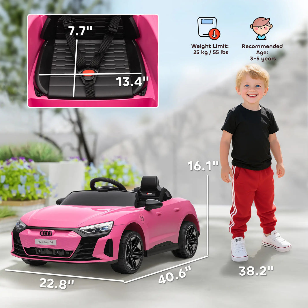 12V ride on Audi RS E-Tron GT car for kids
