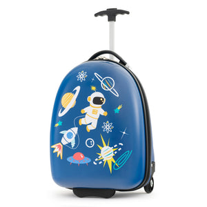 16" Kids Carry-On Hard Shell Luggage with Wheels – Lightweight & Durable Travel Suitcase